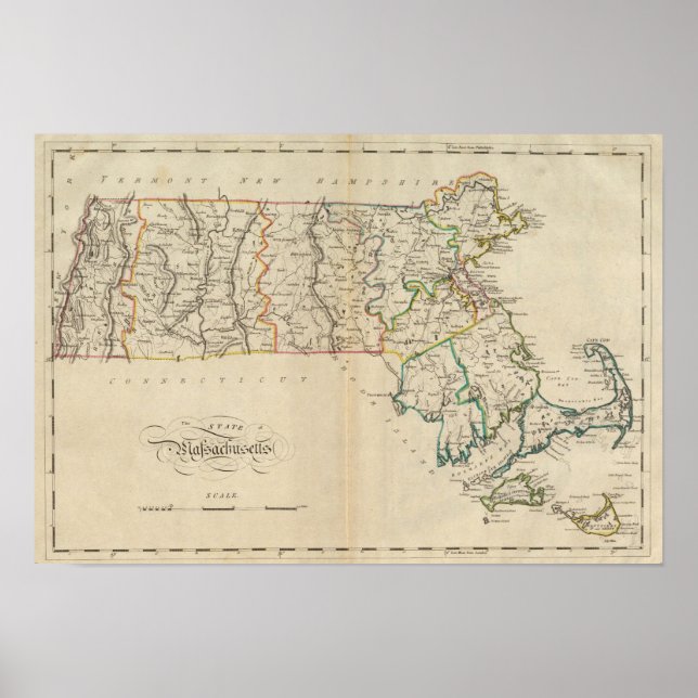 Staat von Massachusetts 3 Poster (Vorne)