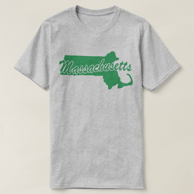 Staat von Massachusetts Form T - Shirt (Design vorne)