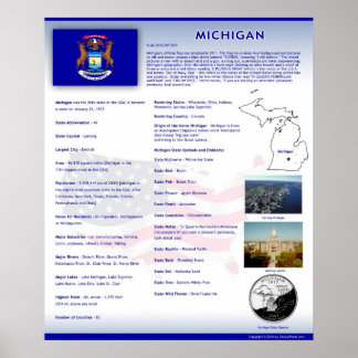 Staat von Michigan,MI Posters Poster