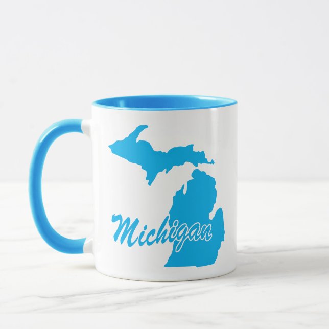 Staat von Michigan Shape-Tasse Tasse (Links)