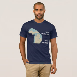 Staat von Michigan-T - Shirt - Wasser 41,5% - Fre