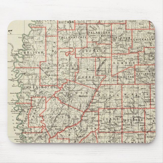 Staat von Mississippi Mousepad (Vorne)