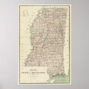 Staat von Mississippi Poster