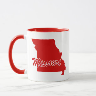 Staat von Missouri Shape Red Tasse