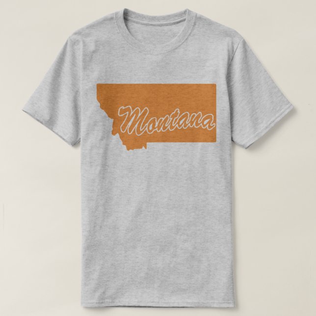 Staat von Montana Shape T - Shirt (Design vorne)