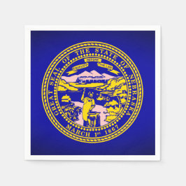 Staat von Nebraska Flag Paper Party Napkins Serviette