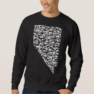 Staat von Nevada besteht aus Waffen 2. Änderung Ri Sweatshirt
