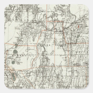 Staat von Nevada Quadratischer Aufkleber