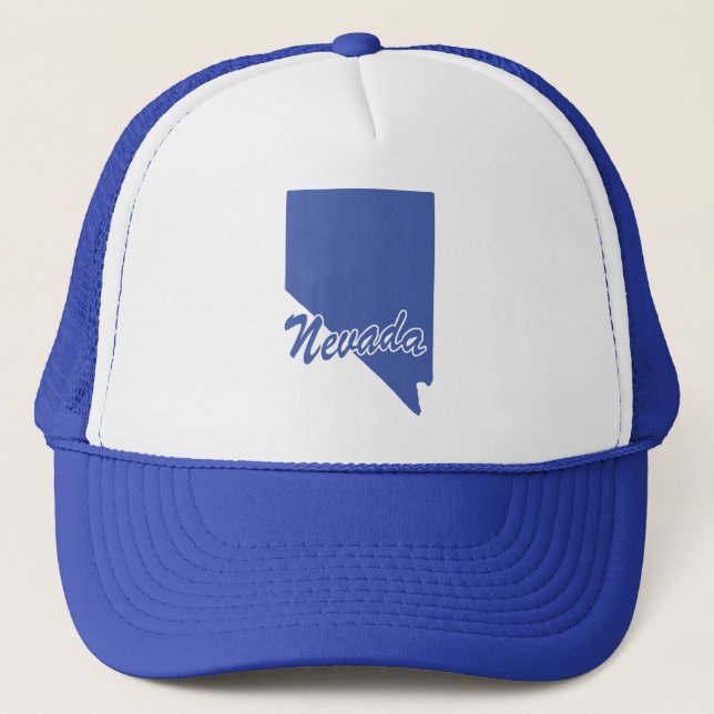 Staat von Nevada Shape Trucker Hat Truckerkappe (Vorderseite)