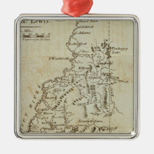 Staat von New Hampshire Silbernes Ornament