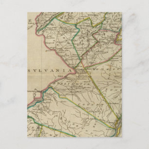 Staat von New Jersey 3 Postkarte