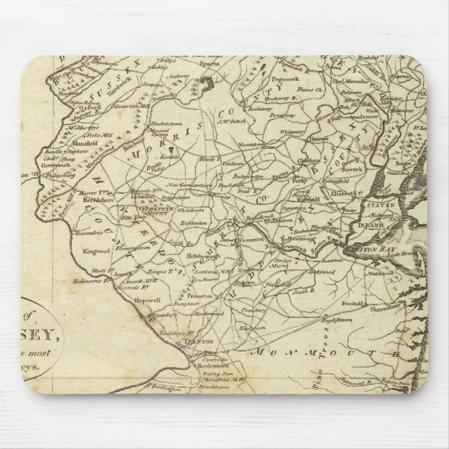 Staat von New Jersey Mousepad (Vorne)