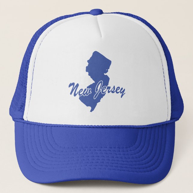 Staat von New Jersey Shape Trucker Hat Truckerkappe (Vorderseite)