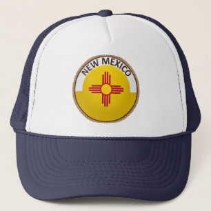 Staat von New Mexico Flag Siegel Trucker Hat Truckerkappe