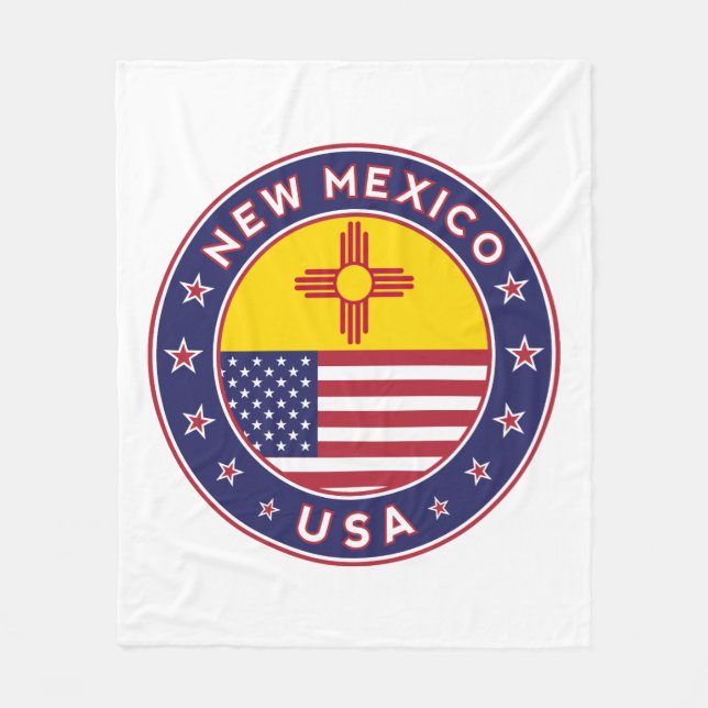 Staat von New Mexico Fleecedecke (Vorderseite)
