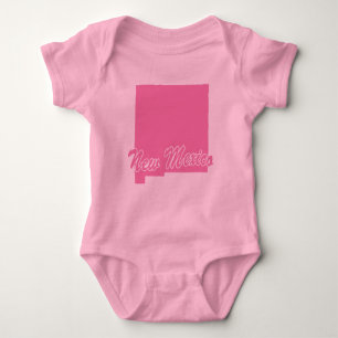 Staat von New Mexico Form Baby Bodysuit Strampler