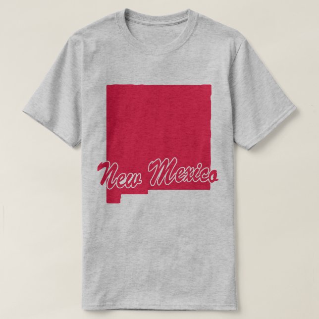 Staat von New Mexico Form T - Shirt (Design vorne)