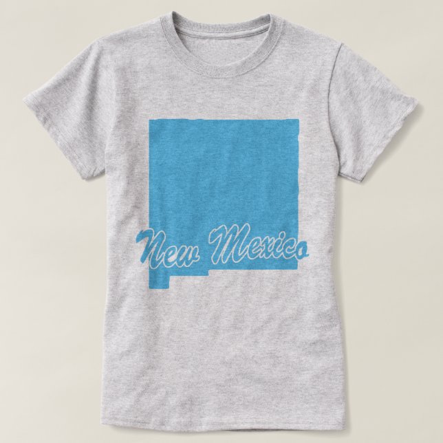 Staat von New Mexico Form T - Shirt (Design vorne)