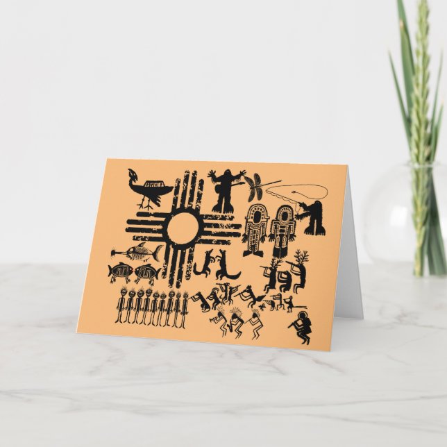 Staat von New Mexico Zia Sun Karte (Vorderseite)