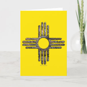 Staat von New Mexico Zia Sun Karte