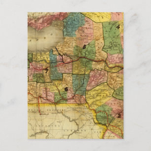 Staat von New York durch DH Burr Postkarte