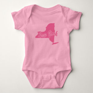 Staat von New York Shape Baby Bodysuit Strampler