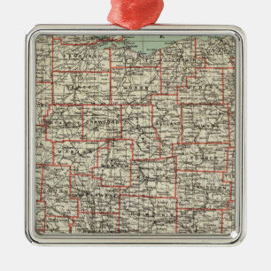 Staat von Ohio Ornament Aus Metall