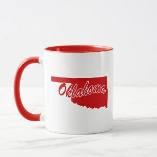 Staat von Oklahoma Form der roten Tasse