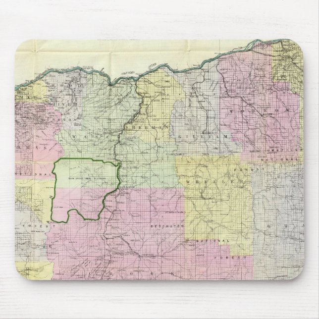 Staat von Oregon Mousepad (Vorne)