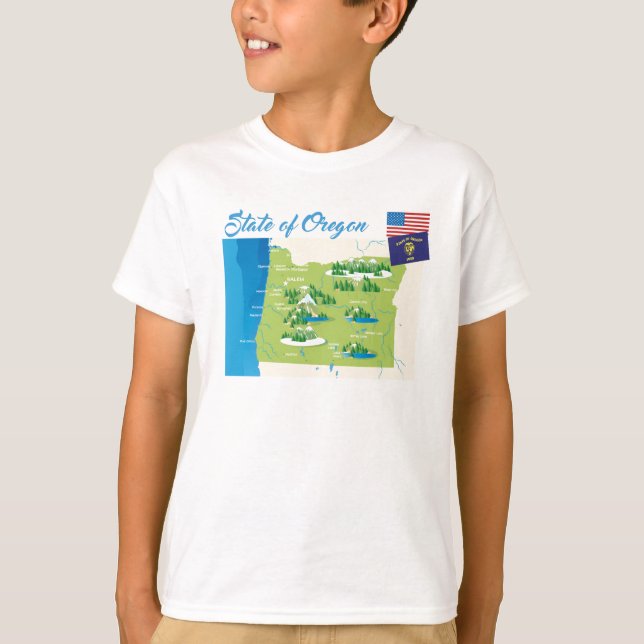 Staat von Oregon T-Shirt (Vorderseite)