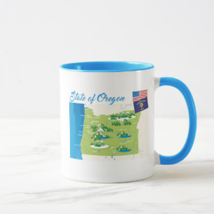 Staat von Oregon Tasse