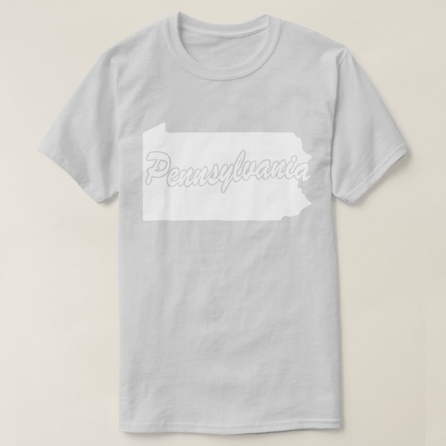 Staat von Pennsylvania Form T - Shirt (Design vorne)