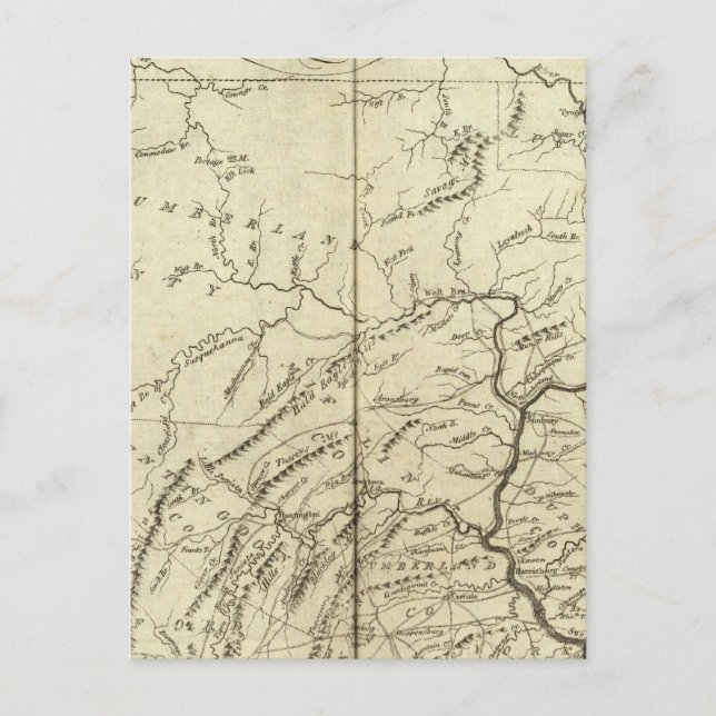 Staat von Pennsylvania Postkarte (Vorderseite)