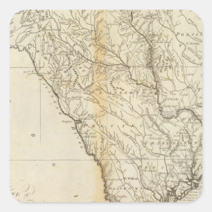 Staat von South Carolina Quadratischer Aufkleber