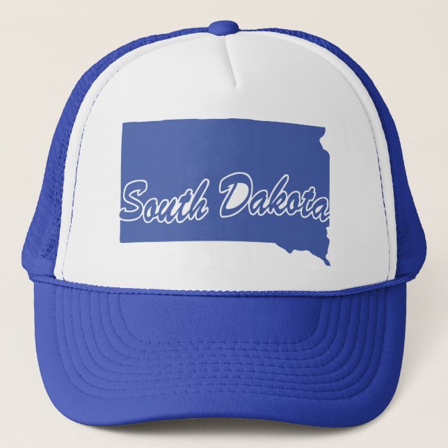 Staat von South Dakota Shape Trucker Hat Truckerkappe (Vorderseite)