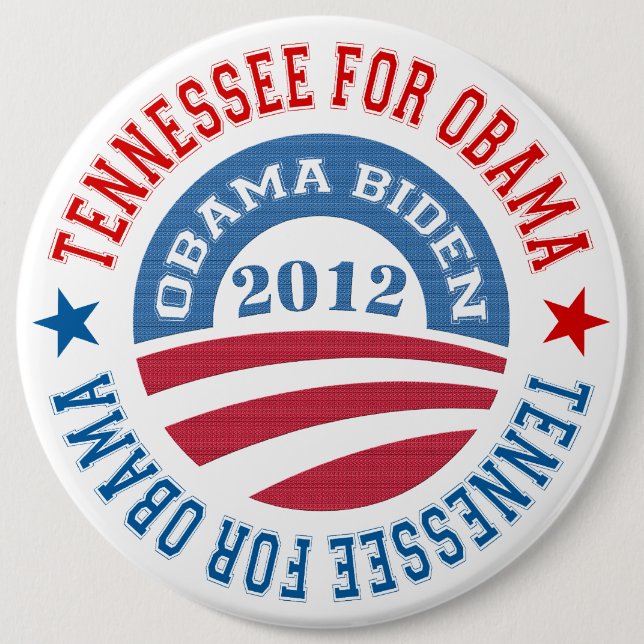 Staat von Tennessee für Obama-Obama-Biden 2012 Button (Vorderseite)