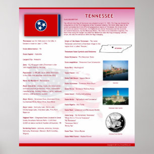 Staat von Tennessee, TN Poster