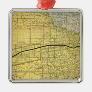 Staat von Texas 2 Silbernes Ornament
