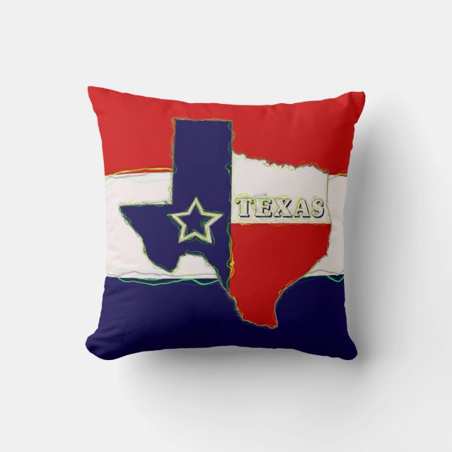 STAAT VON TEXAS KISSEN (Vorderseite)