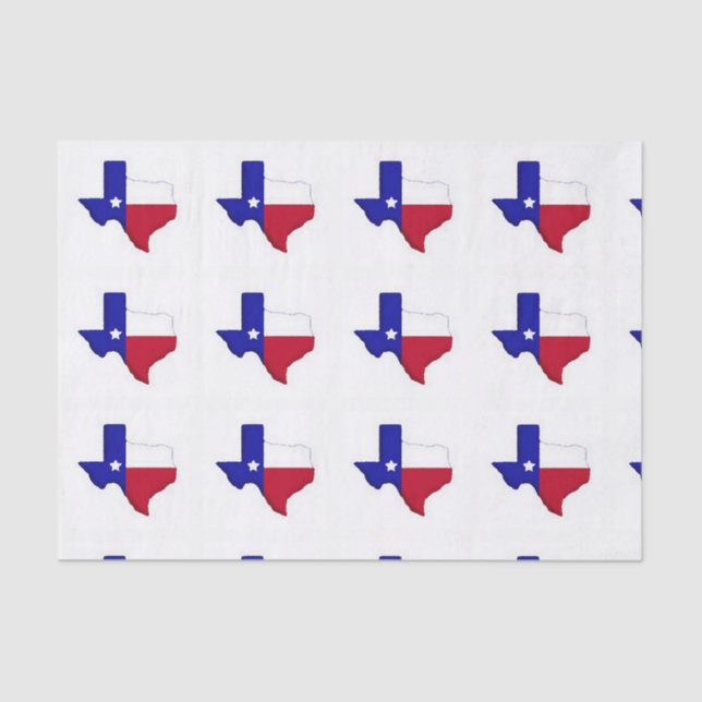 Staat von Texas Lonestar Geschenkwrap Seidenpapier (Vorderseite)