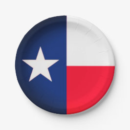 Staat von Texas Paper Tellern Pappteller