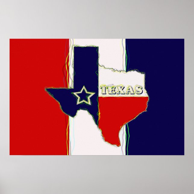 STAAT VON TEXAS POSTER (Vorne)