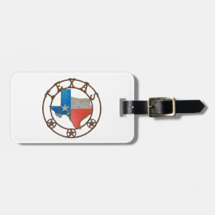 Staat von Texas-Schmiedeeisen Gepäckanhänger