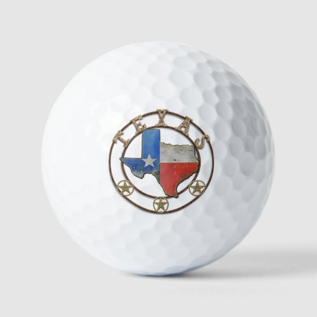 Staat von Texas-Schmiedeeisen Golfball (Vorderseite)