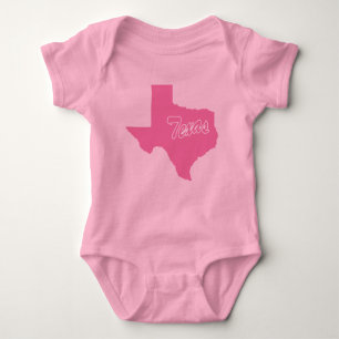 Staat von Texas Shape Baby Bodysuit Baby Strampler