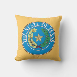 Staat von Texas Siegel Kissen