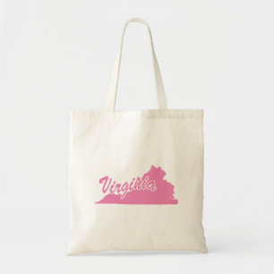 Staat von Virginia Shape Tote Bag Tragetasche