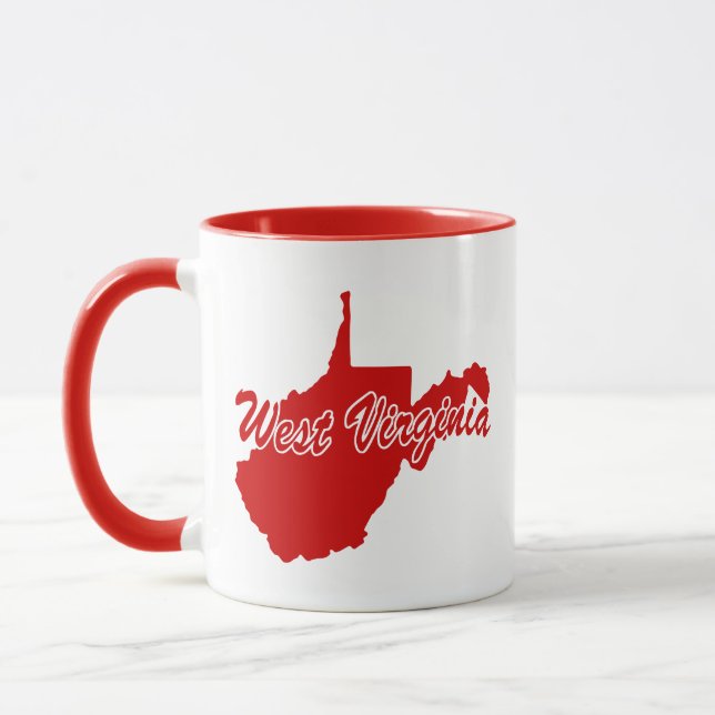 Staat von West-Virginia Form der roten Tasse (Links)