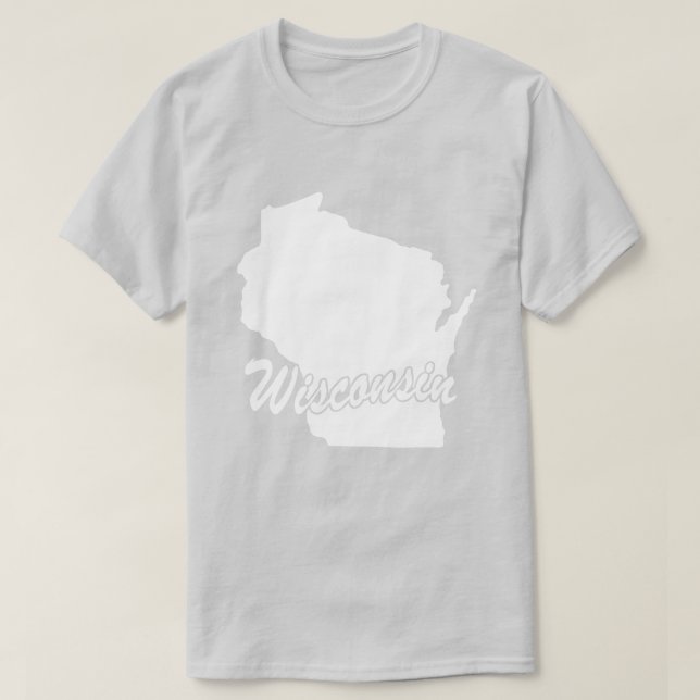 Staat von Wisconsin Form T - Shirt (Design vorne)