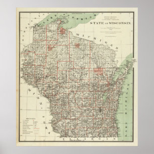 Staat von Wisconsin Poster